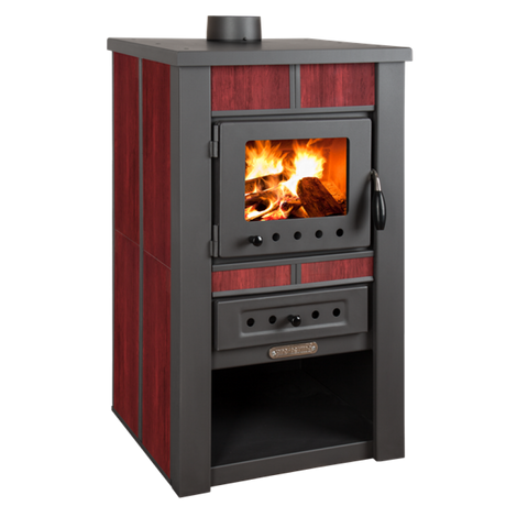 Піч на дровах Pro-Thermo Alpina Ceramic червона 5507 фото
