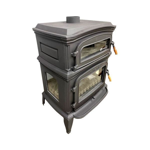 Чавунна піч Flame Stove Altara Premium з духовкою та боковою дверкою FS-033YK фото