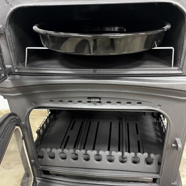 Чавунна піч Flame Stove Altara Premium з духовкою та боковою дверкою FS-033YK фото