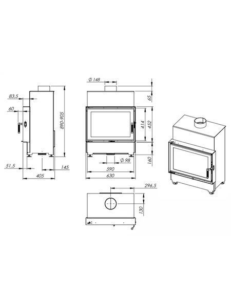 Камінна топка Nordflam ROTEN STANDARD ROTEN STANDARD фото