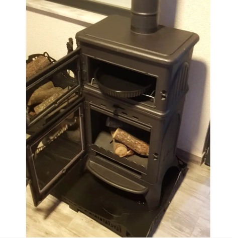 Чавунна піч Flame Stove Modena Oven з духовкою FS-023 фото