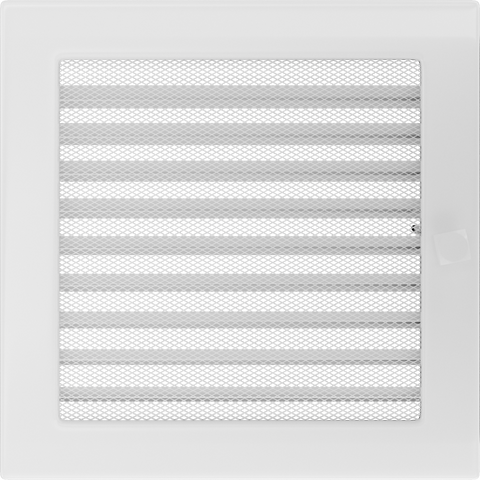 Решітка біла з жалюзями 22x22 22BX фото
