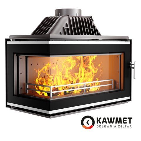 Камінна топка KAWMET W16 з лівим боковим склом без рами (13.5 kW) W16 LB фото