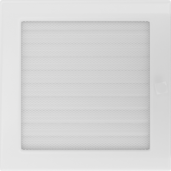 Решітка біла з жалюзями 22x22 22BX фото