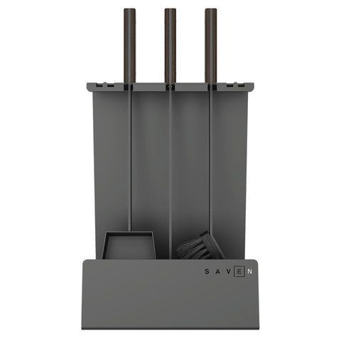 Камінний набір SAVEN Set 4 L black SS/4L/BL фото