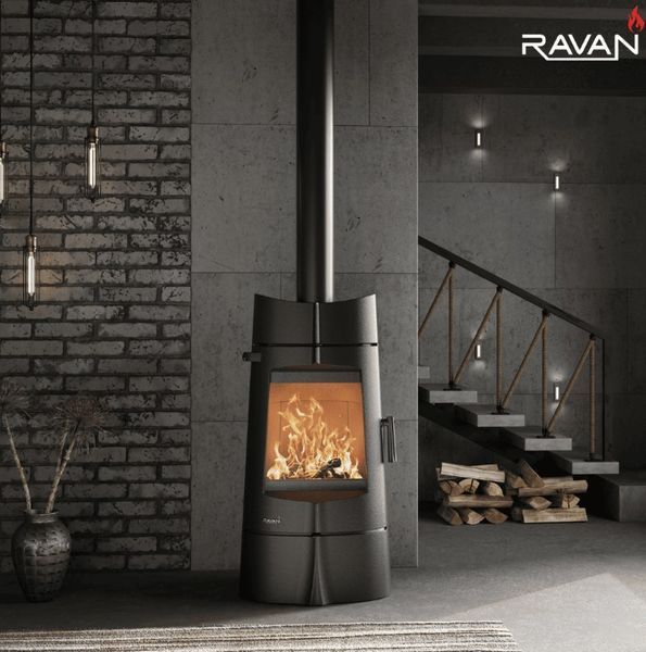 Чавунна дров'яна піч-камін Ravan Kalipso 14 KBT Kalipso фото