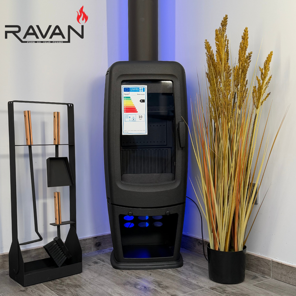 Чавунна піч RAVAN Incorta 10 кВт на дровах 12402 фото