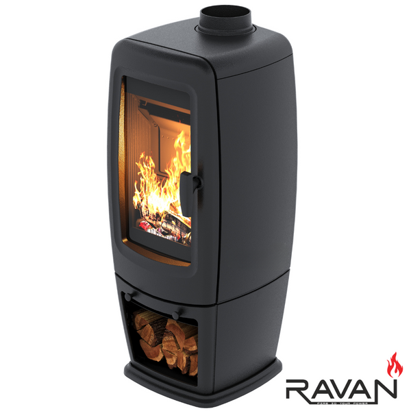 Чавунна піч RAVAN Incorta 10 кВт на дровах 12402 фото