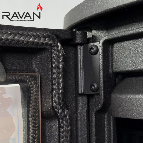 Чавунна піч RAVAN Deluxe 14 кВт на дровах 12404 фото