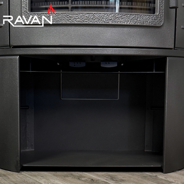 Чавунна піч RAVAN Deluxe 14 кВт на дровах 12404 фото