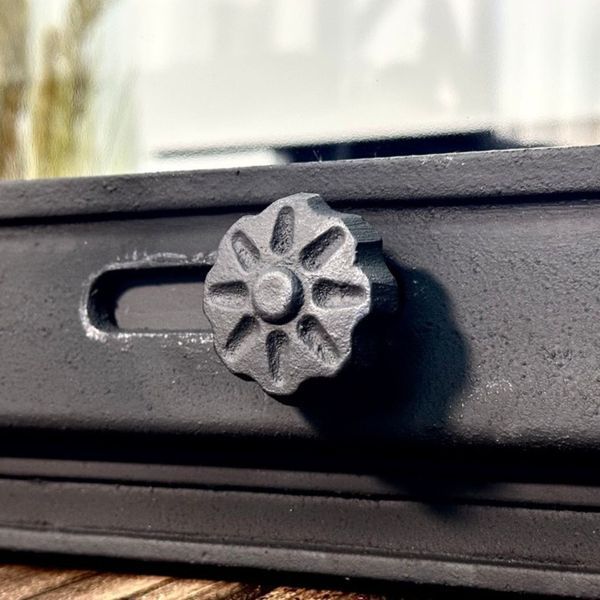 Комплект чавунні дверцята з вогнетривким склом Iron Fire Style 75 730х540 мм + піддувальні 315х165 мм 1478 фото