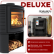Чавунна піч RAVAN Deluxe 14 кВт на дровах 12404 фото 23
