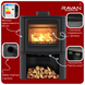 Чавунна піч RAVAN Deluxe 14 кВт на дровах 12404 фото 22
