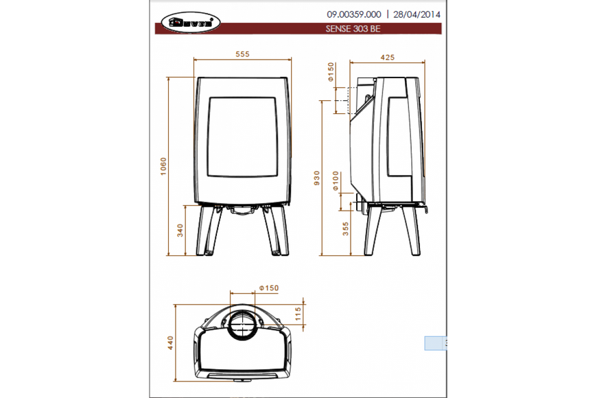 Чавунна піч Dovre Sense 303 K02533 фото