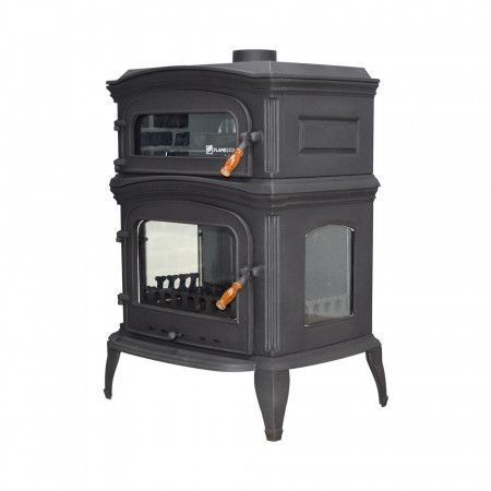 Чавунна піч FLAME STOVE ALTARA LUX PREMIUM з духовкою FS-034 фото