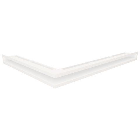 Вентиляційна решітка для каміна кутова права SAVEN Loft Angle 60х800х600 біла LOFT/NP/6/80/60/W фото
