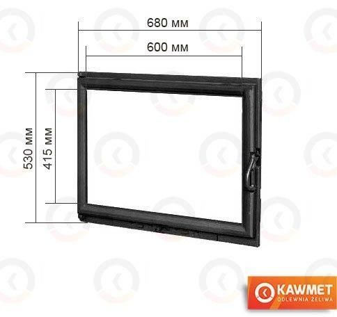 Двері для каміна KAWMET W11 530x680 W11 530x680 фото