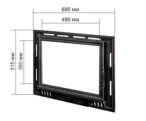 Двері для каміна KAWMET W6 515X685 W6 515X685 фото