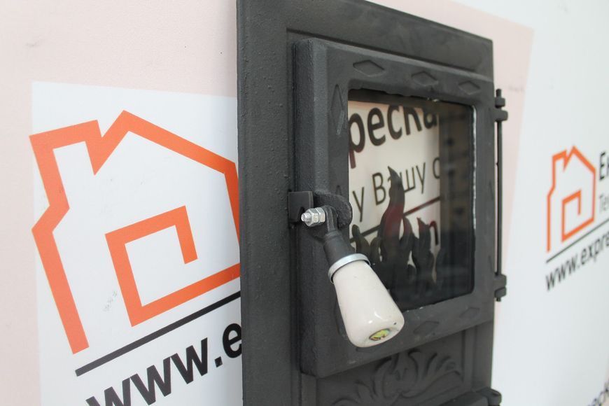 Дверцята пічні зі склом "MORIS" 310х520 мм Дверцята для кухні, барбекю 1137 фото