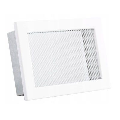 Вентиляційна решітка з сіткою Darco KRVSM, 200х145 мм, біла KRVSM200x145-ML.B фото