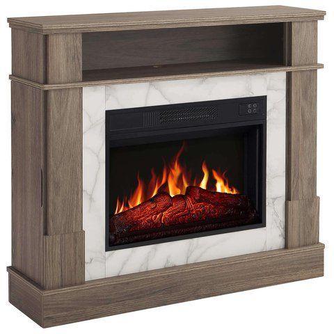 Камінокомплект ArtiFlame For Living AF23S дуб сірий з обігрівом і звуком горіння вогню For Living AF23S GO фото