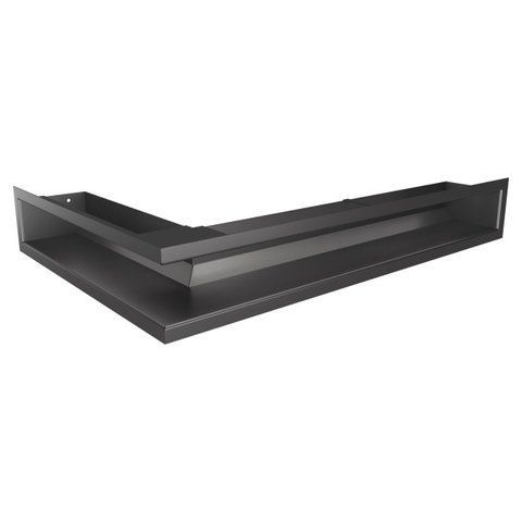 Вентиляційна решітка для каміна кутова права SAVEN Loft Angle 90х600х400 графітова LOFT/NP/9/60/40/G фото