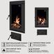 Комплект чавунні дверцята з вогнетривким склом Iron Fire Brown 440x640 мм + піддувальні 315х180 мм 1479 фото 2