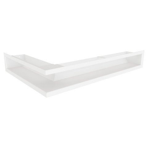Вентиляційна решітка для каміна кутова права SAVEN Loft Angle 90х600х400 біла LOFT/NP/9/60/40/W фото