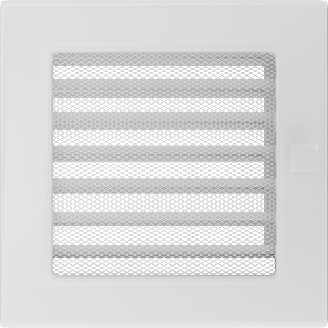 Решітка біла з жалюзями 17x17 4e3bbef8569d фото