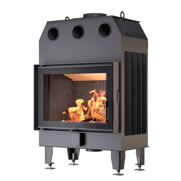 Камінна топка BOKAR 7050 (15,2 kW ) black ceramatex 12412 фото