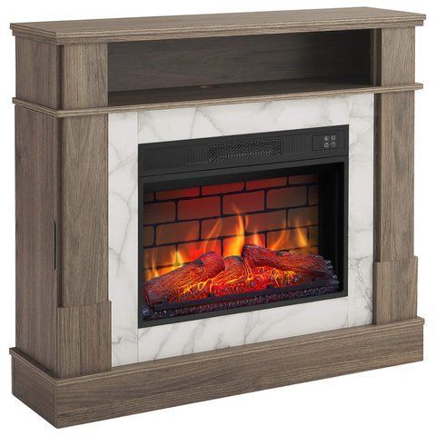 Камінокомплект ArtiFlame For Living AF23BS дуб сірий з обігрівом і звуком горіння вогню For Living AF23BS GO фото