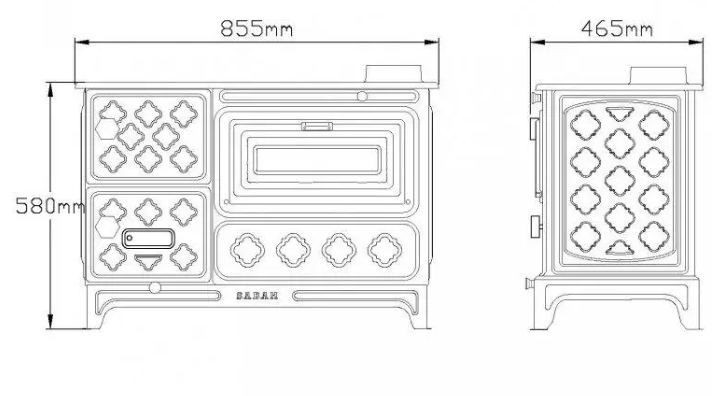 Піч на дровах Sabah S11C S11C фото