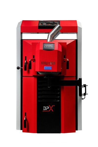 Котел піролізний комбінований ATTACK DPX 30 COMBI PELLET (30 кВт) на дрова та пелети + бункер 500 л + шнек 1430040171 фото