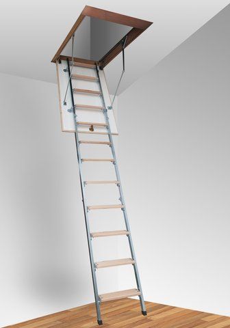Горищні сходи Altavilla Faggio 100 х 80 Cold Metal 4s Висота 270 см b7b3f2a51e83 фото