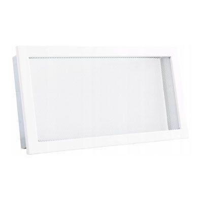 Вентиляційна решітка з сіткою Darco KRVSM, 325х170 мм, біла KRVSM325x170-ML.B фото