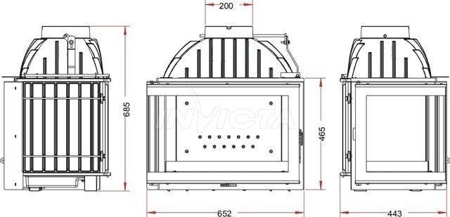 Камінна топка Invicta Foyer d&rsquo;Angle VG лівостороння (ref. 6263-73) 69020 фото