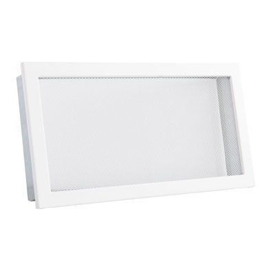 Вентиляційна решітка з сіткою Darco KRVSM, 325х195 мм, біла KRVSM325x195-ML.B фото