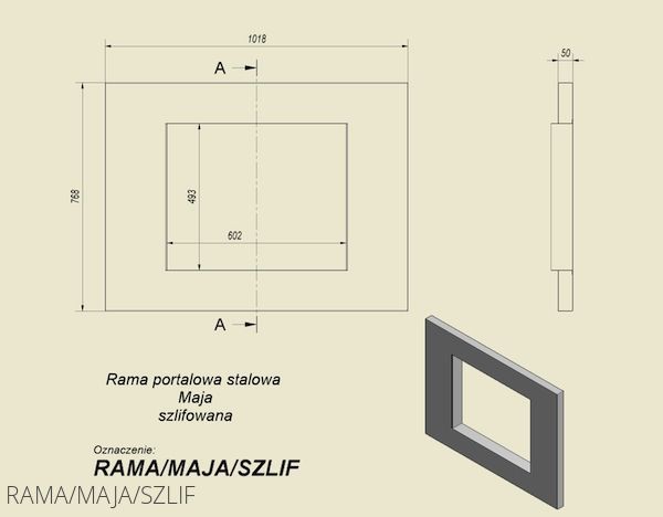 Рамка шліфована для MAJA 6f2a2ded9e74 фото