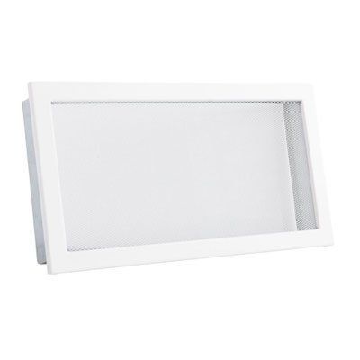 Вентиляційна решітка з сіткою Darco KRVSM, 450х170 мм, біла KRVSM450x170-ML.B фото