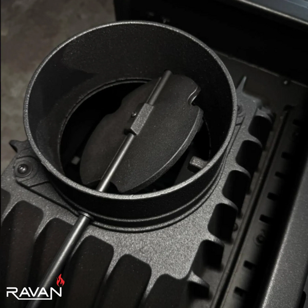 Чавунна камінна топка Ravan IMPERIAL 700 L на дровах 16 кВт 3176 фото