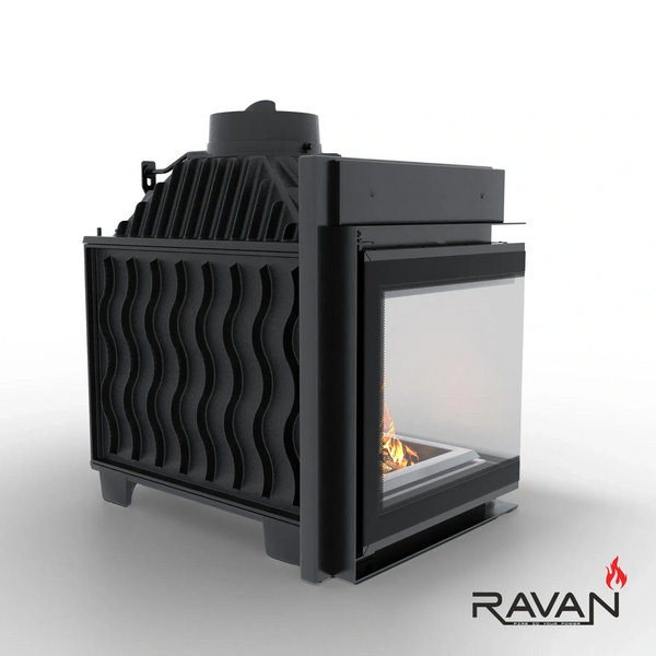 Чавунна камінна топка Ravan IMPERIAL 700 L на дровах 16 кВт 3176 фото
