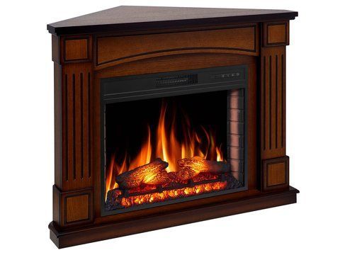 Камінокомплект ArtiFlame Boston Corner AF28S дуб антик з обігрівом і звуком горіння вогню Boston Corner AF28S OA фото