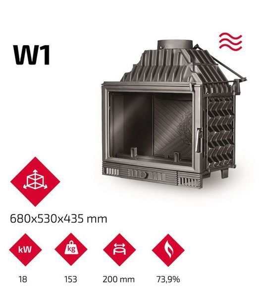 Камінна топка KAWMET W1 Feniks (18 kW) W1Feniks фото