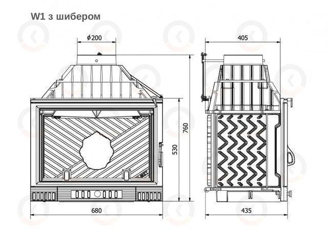 Камінна топка KAWMET W1 Feniks (18 kW) W1Feniks фото