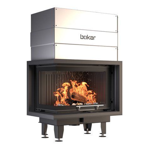 Камінна топка BOKAR 755047 LG (15,2 kW ) black ceramatex 755047 L/R G фото