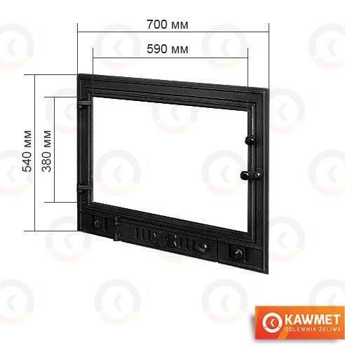 Двері для каміна KAWMET W4 540x700 W4 540x700 фото