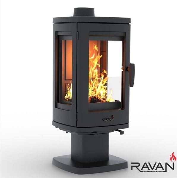 Чавунна  дров'яна піч-камін Ravan Elis 10 КВТ 5293 фото
