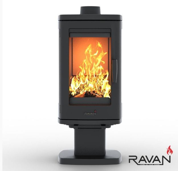 Чавунна  дров'яна піч-камін Ravan Elis 10 КВТ 5293 фото