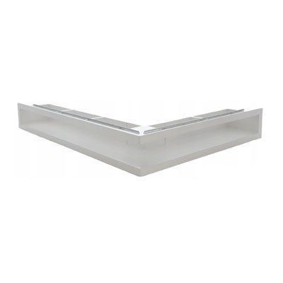 Вентиляційна решітка ліва кутова з рамкою Darco KRVO-L/R, 700х500/70 мм, біла KRVO-L/R-700x500/70-L-ML.B фото