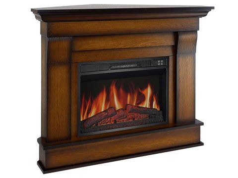 Камінокомплект кутовий ArtiFlame Albion Corner AF23S дуб антик з обігрівом і звуком горіння вогню Albion Corner AF23S OA фото